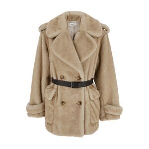P.A.R.O.S.H. Women Double Breasted Eco Fur Jacket